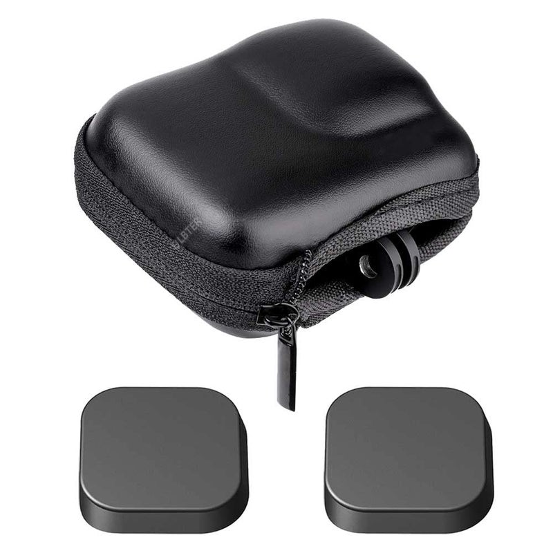ULBTER Mini Storage Bag Case for GoPro Hero 12 11 10 9 Black + Hero12 Hero11 Hero10 Hero9 Rubber Lens Cap Cover  ULBTER Carrying Portable Boxes Accessory for go pro [2+1 Pack] - Image 1